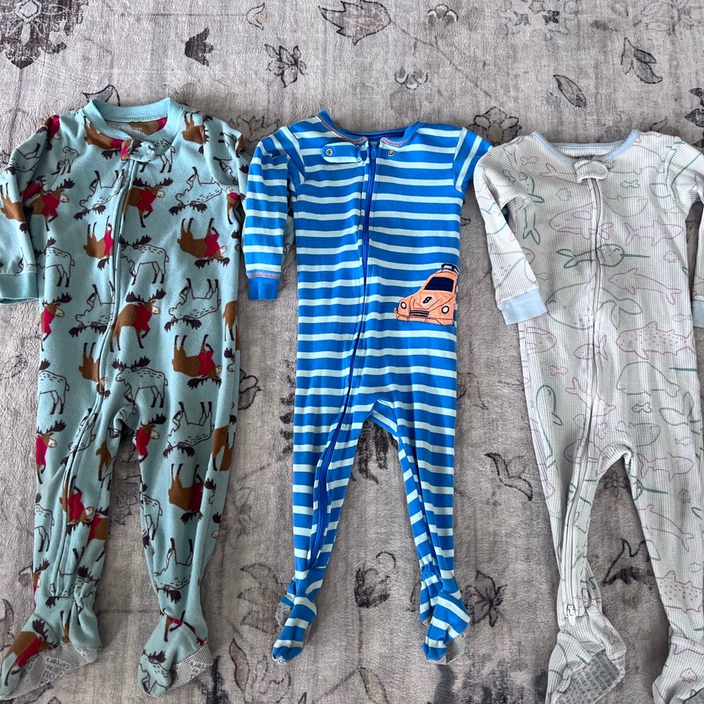 Footie trio size 12-18 month